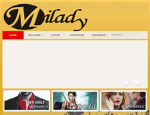 Tablet Screenshot of milady.fr